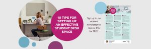 Image for tip sheet sign up for setting up an effective student desk space