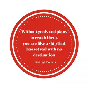 Quote on the importance of goal setting so you know where you are going