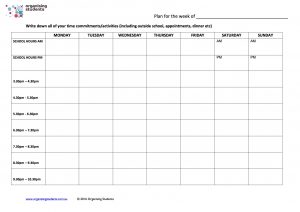 Plan for creating a study plan