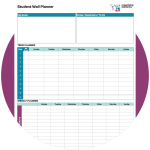 image of student planner - use when establishing a new homework routine for the new school year