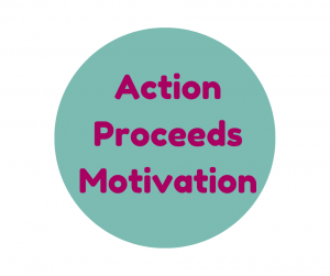 quote 'action proceeds motivation' - to tips to assist students with focus & motivation