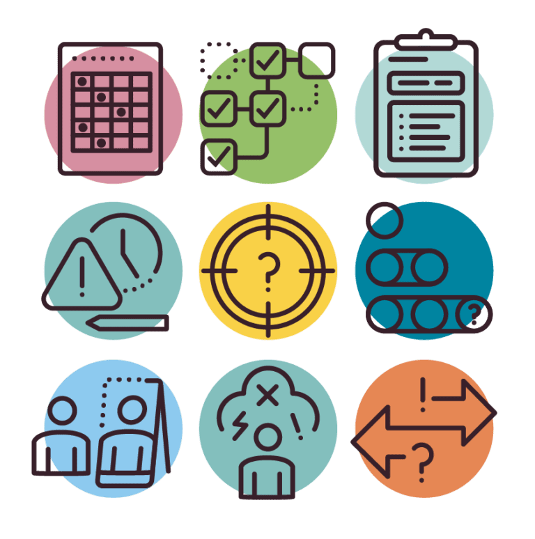 BLOG - Understanding Executive Function: Why Struggle Isn’t Defiance - Icons hat demonstrate characteristics of executive functions