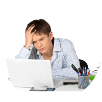 Organising Students - AI & School Assessments BLOG - image of a stressed student