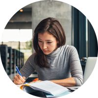 Organising Students BLOG - When should I start revising? Image of a student undertaking revision