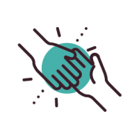 Organising Students BLOG - image of two hands coming together to represent a student asking a teacher for help